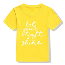 Load image into Gallery viewer, Let Your Light Shine Children&#39;s Tshirt
