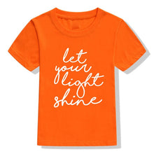 Load image into Gallery viewer, Let Your Light Shine Children&#39;s Tshirt

