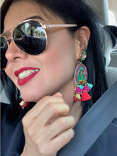Load image into Gallery viewer, Mary Love Always Wins Purity of Heart Tassel Earrings
