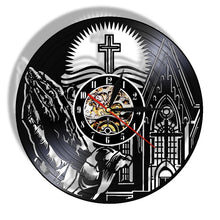 Load image into Gallery viewer, Light Of Christ Custom LP Clock
