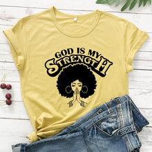 Load image into Gallery viewer, I Derive My Strength and Empowerment in Pride-less Godly Truth Tshirt
