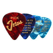 Load image into Gallery viewer, Bible Verse Pick Jesus Guitar Picks (lot of 100)
