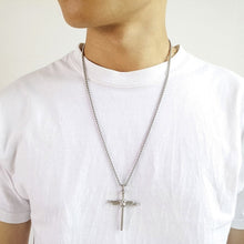 Load image into Gallery viewer, Stainless Steel 3 Nails Carry the Cross Necklace
