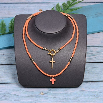 Connected to the Cross Bohemian Fashion Necklace