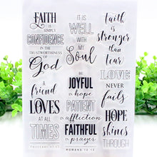 Load image into Gallery viewer, Faith is Simply Confidence in the Trustworthiness of God Stamp Collection
