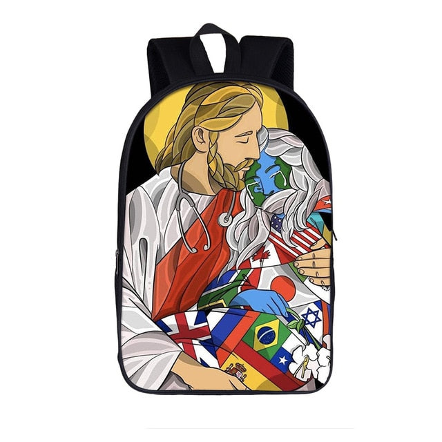 World Savior Jesus Love Backpack