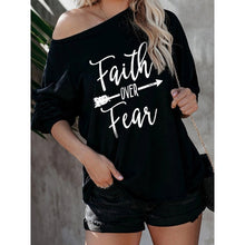 Load image into Gallery viewer, Faith Over Fear Fashion Long-sleeve

