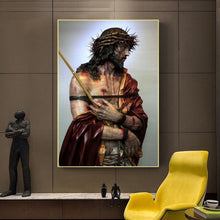 Load image into Gallery viewer, Jesus, Survivor, Resurrected King Museum Canvas Cloth Poster
