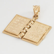 Load image into Gallery viewer, 18K Gold Plated Lord&#39;s Prayer Holy Bible Chain Necklace
