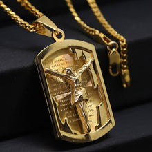 Load image into Gallery viewer, 18K Gold Plated or Stainless Steel Padre Nuestro Jewelry Set
