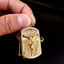 Load image into Gallery viewer, 18K Gold Plated or Stainless Steel Padre Nuestro Jewelry Set

