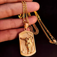 Load image into Gallery viewer, 18K Gold Plated or Stainless Steel Padre Nuestro Jewelry Set

