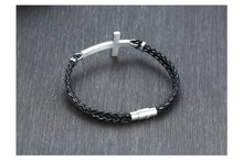 Load image into Gallery viewer, Black Cross Bold Statement Fashion Bracelet

