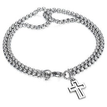 Load image into Gallery viewer, Dangle Cross Stainless Steel Fashion Bracelet
