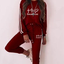 Load image into Gallery viewer, Faith Hope Love Classic Tracksuit
