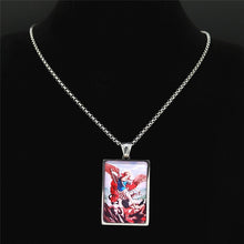 Load image into Gallery viewer, Saint Michael Storybook Stainless Steel Chain Necklace
