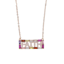 Load image into Gallery viewer, Rainbow Faith Gold Plated Necklace
