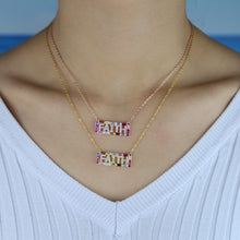 Load image into Gallery viewer, Rainbow Faith Gold Plated Necklace
