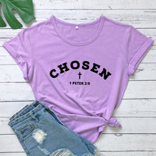 Load image into Gallery viewer, 1 Peter 2:9 Chosen In Christ Tshirt
