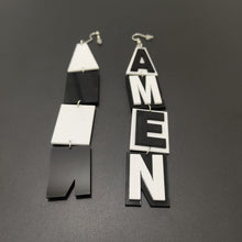 Load image into Gallery viewer, Amen, And So It Is Bold After-Prayer Earrings
