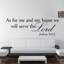 Load image into Gallery viewer, We Will Serve the Lord Wall Vinyl
