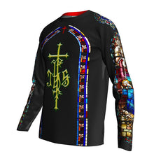 Load image into Gallery viewer, Stained Glass Cathedral Cycling Sports Fit Shirt
