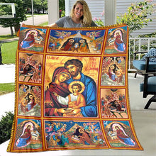 Load image into Gallery viewer, Blessed Plush Fleece Comfort Throw Blanket

