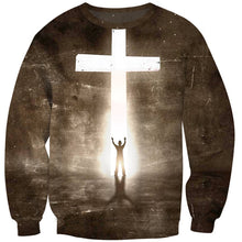 Load image into Gallery viewer, Follow the Light of Christ Truth Men&#39;s Sweatshirt
