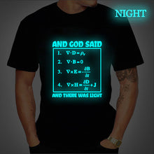 Load image into Gallery viewer, God&#39;s Scientific Process Glow-In-The-Dark Tshirt
