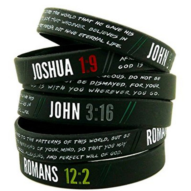 Bold Fashion Biblical Verse Bracelet Collection
